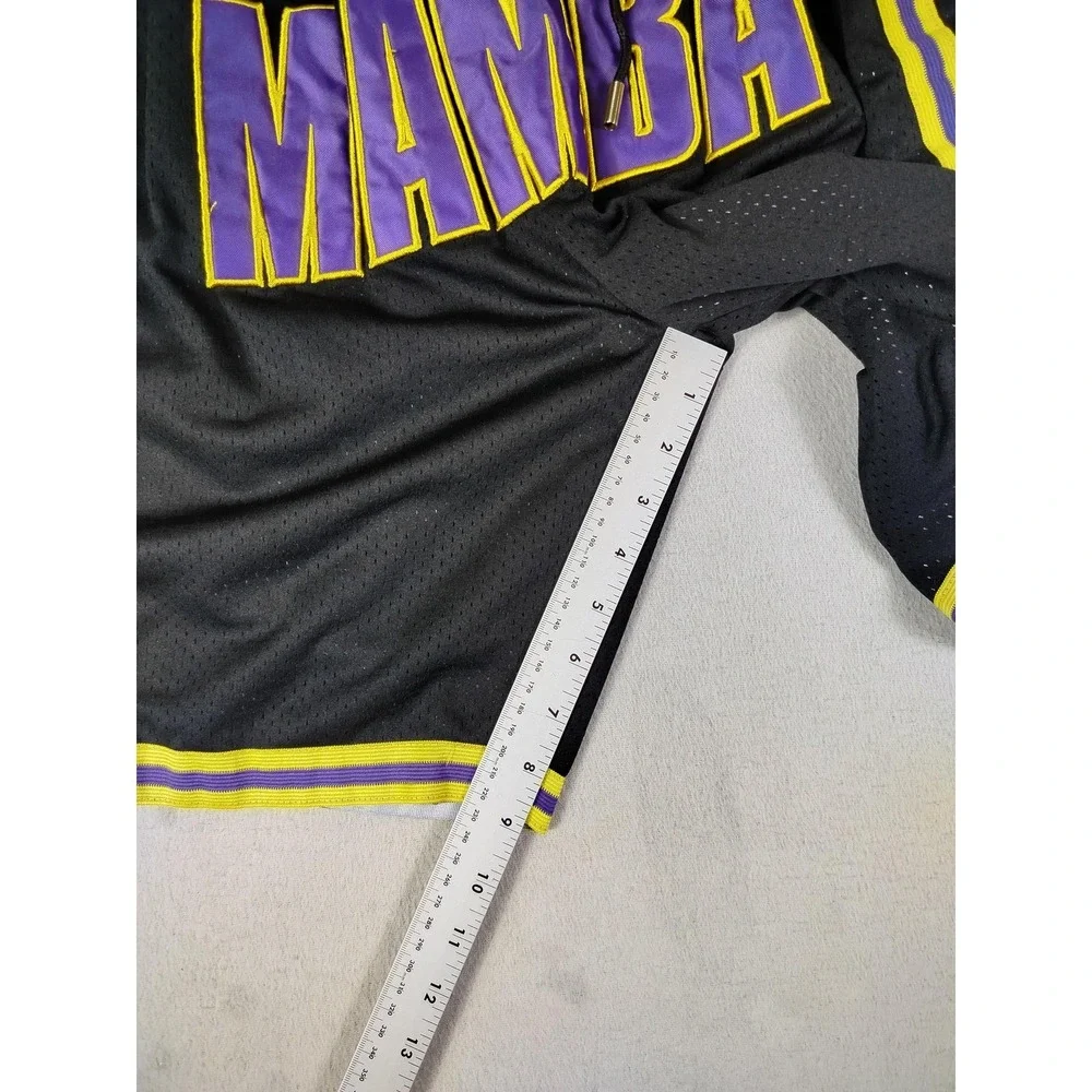 Just Don Mamba Shorts‎ Mens Large Black Basketball Mesh Snake Logo Athletic